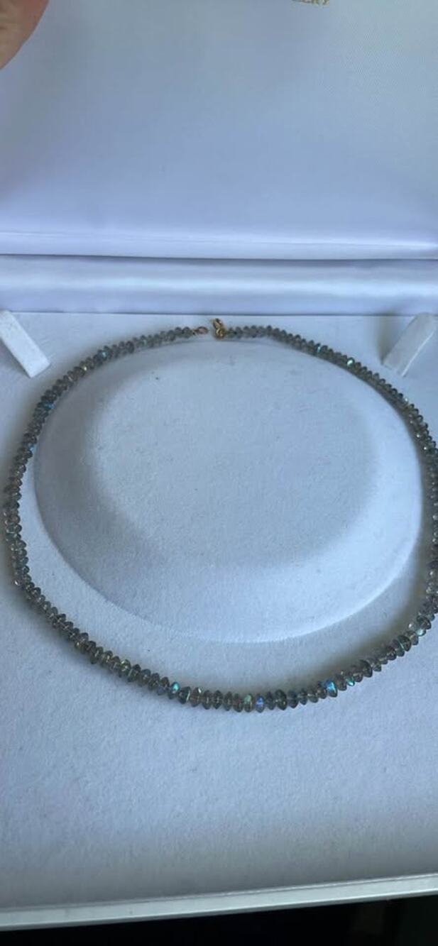 Flashy Labradorite Necklace 17in-Gemisphere